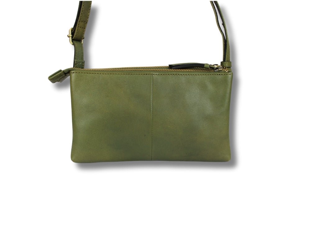 Leren Schoudertas Olijf José - Lioné - Lioné