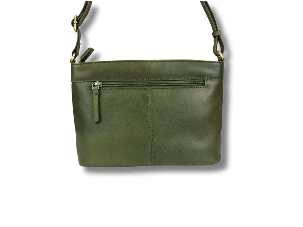 Leren Schoudertas Olijf Liza - Lioné - Lioné