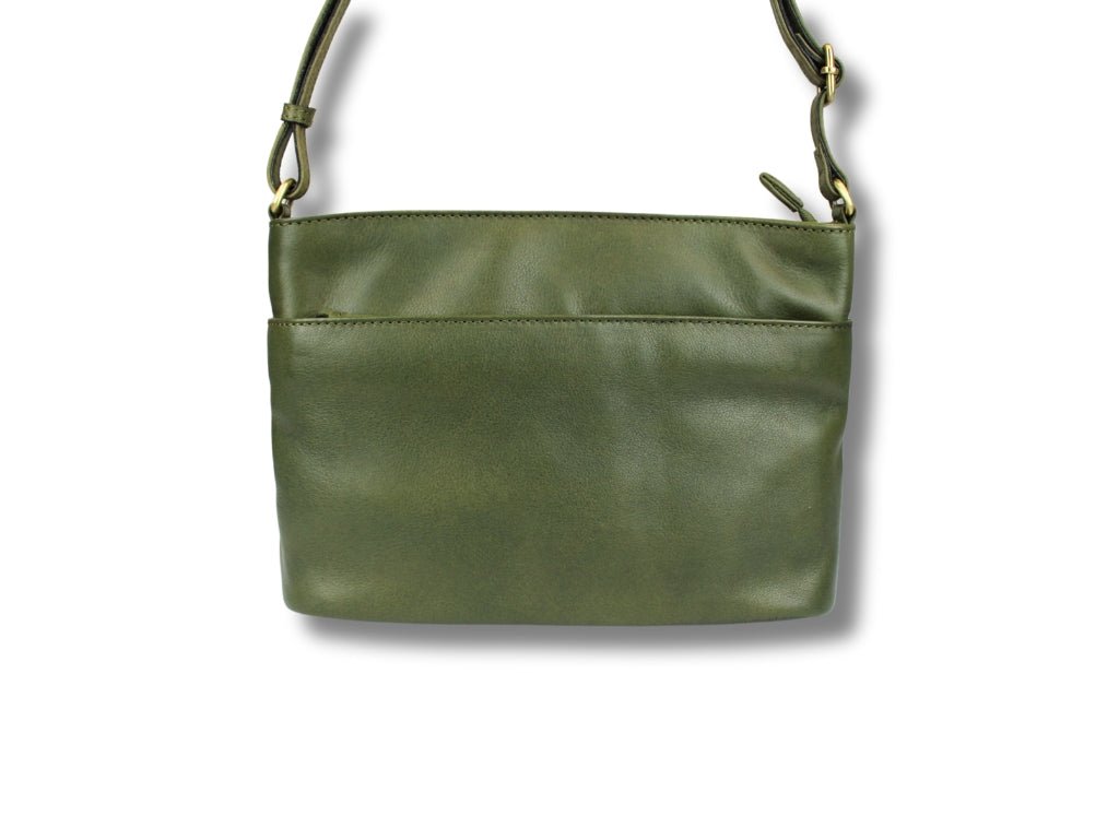 Leren Schoudertas Olijf Liza - Lioné - Lioné