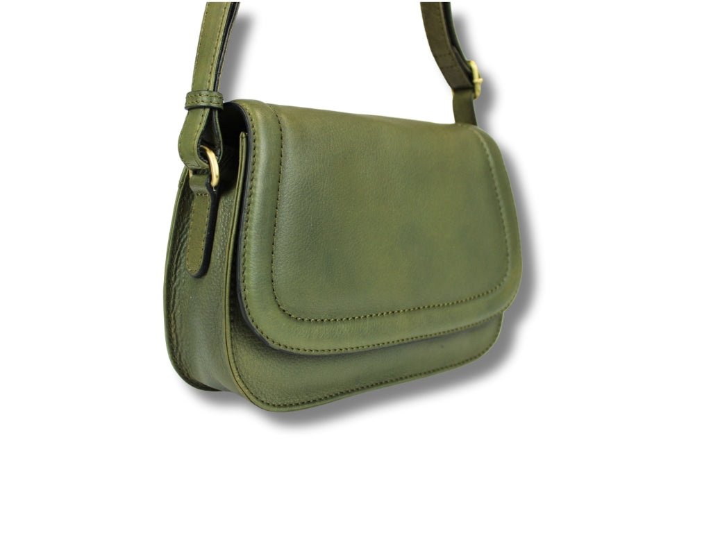 Leren Schoudertas Olijf Marije - Lioné - Lioné