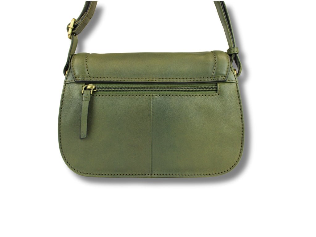 Leren Schoudertas Olijf Marije - Lioné - Lioné