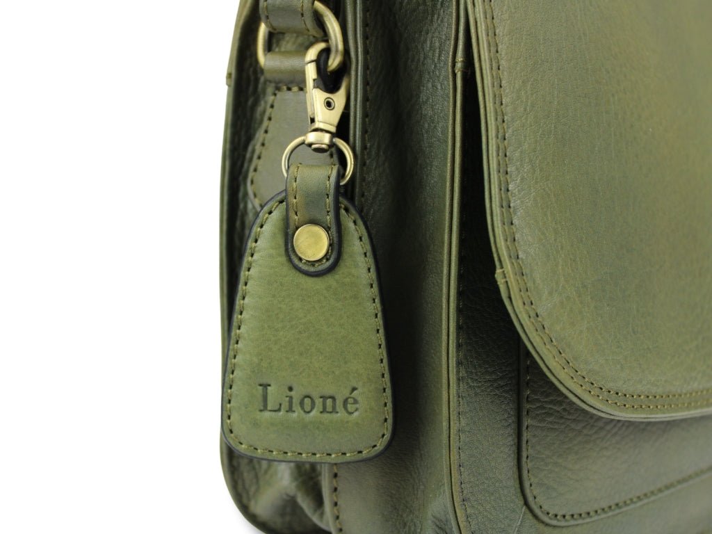 Leren Schoudertas Olijf Suzie - Lioné - Lioné