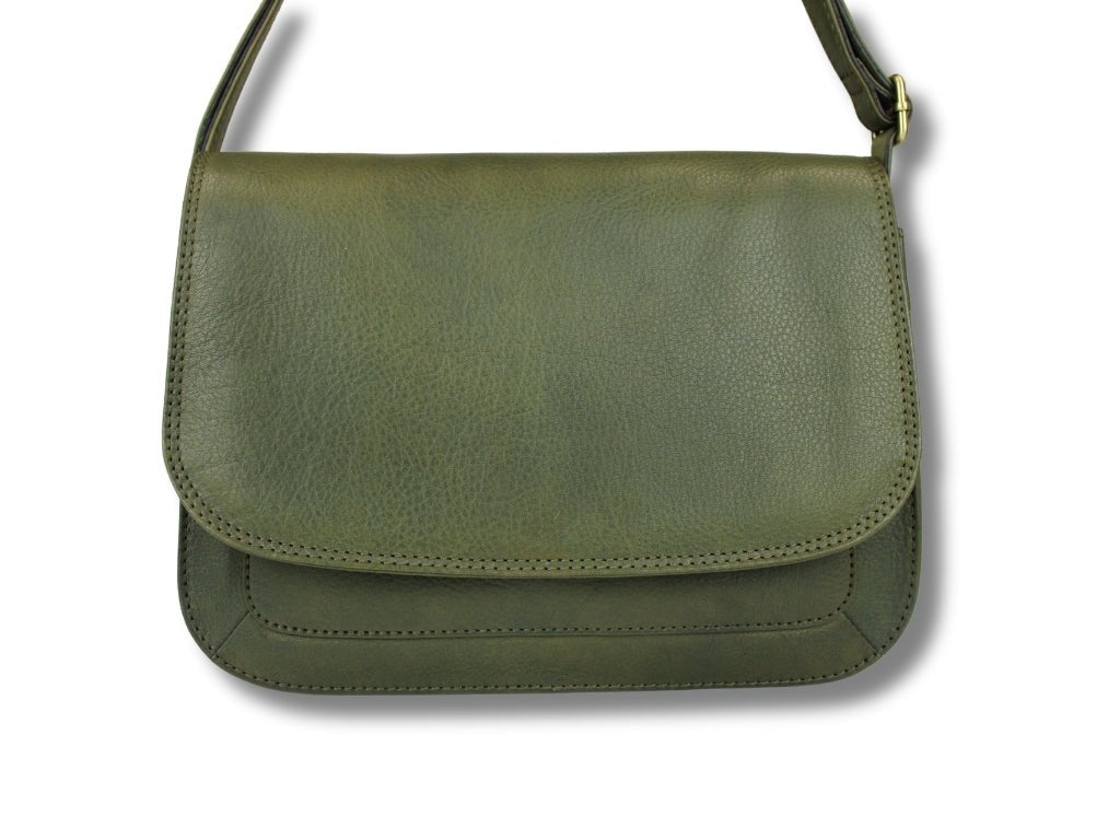 Leren Schoudertas Olijf Suzie - Lioné - Lioné