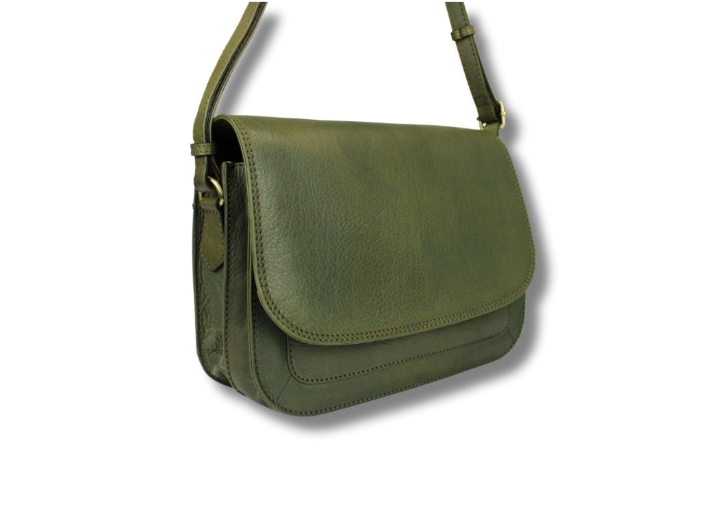 Leren Schoudertas Olijf Suzie - Lioné - Lioné