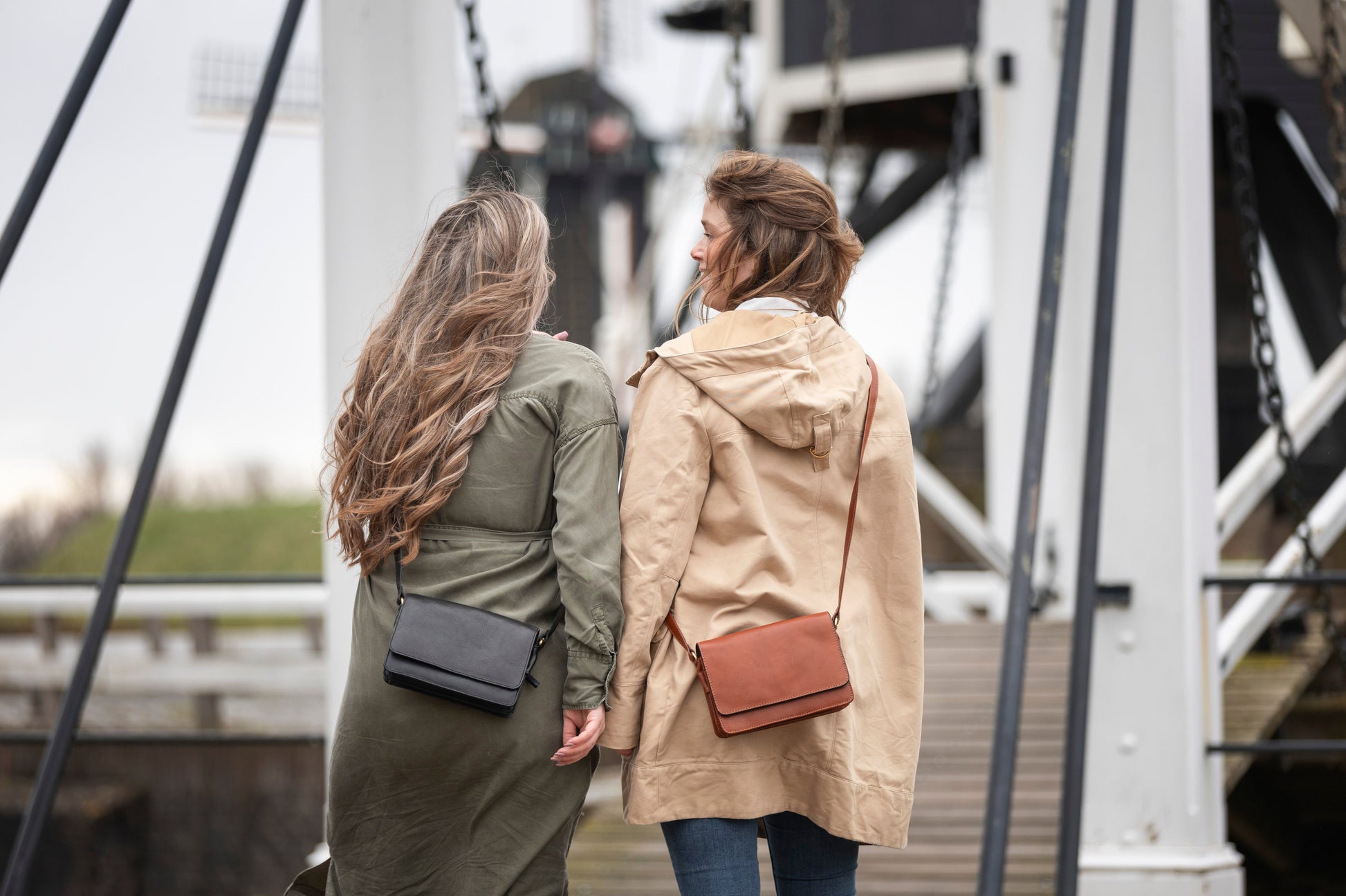 Leren Schoudertas Zwart Alice - Lioné - Lioné