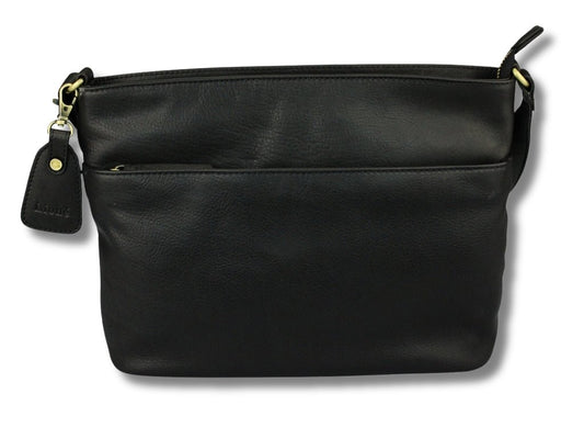 Leren Schoudertas Zwart Ella - Lioné - Lioné