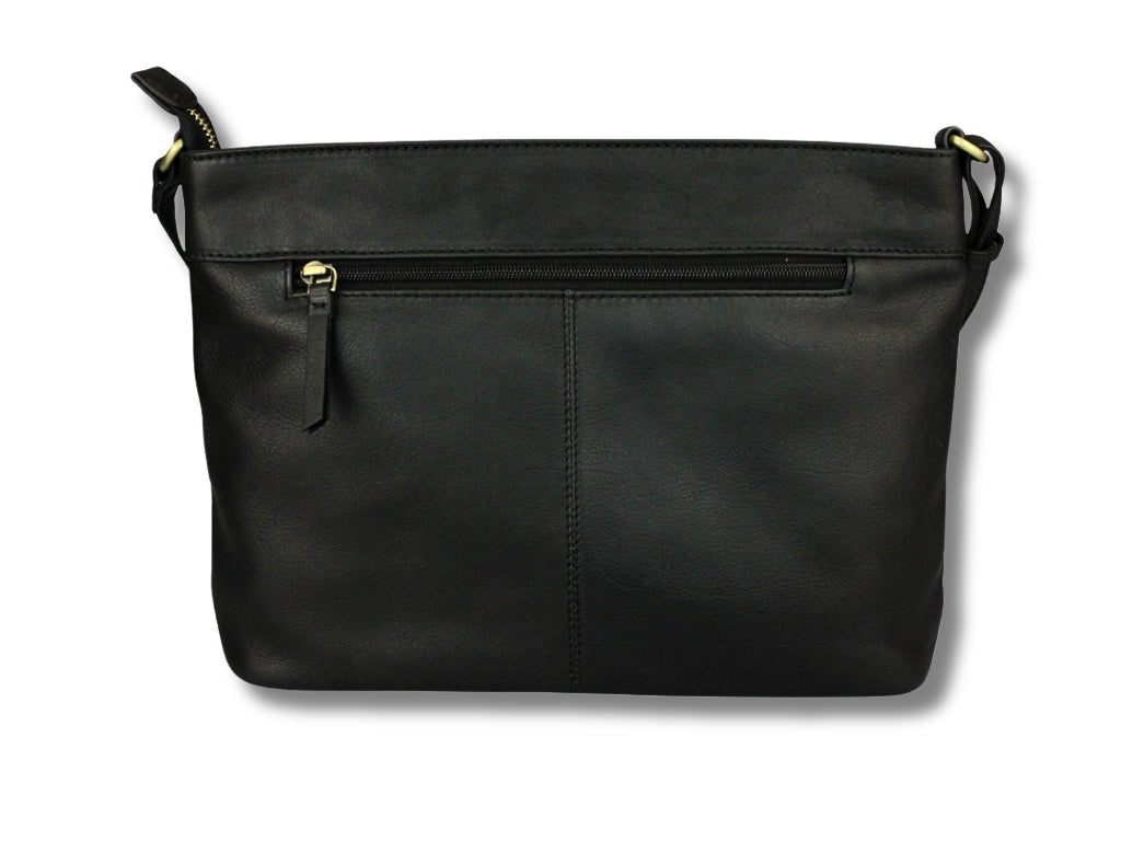 Leren Schoudertas Zwart Ella - Lioné - Lioné