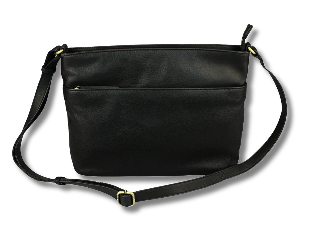 Leren Schoudertas Zwart Ella - Lioné - Lioné