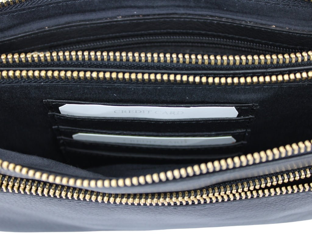 Leren Schoudertas Zwart José - Lioné - Lioné