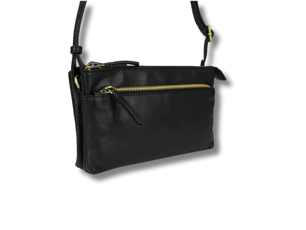 Leren Schoudertas Zwart José - Lioné - Lioné