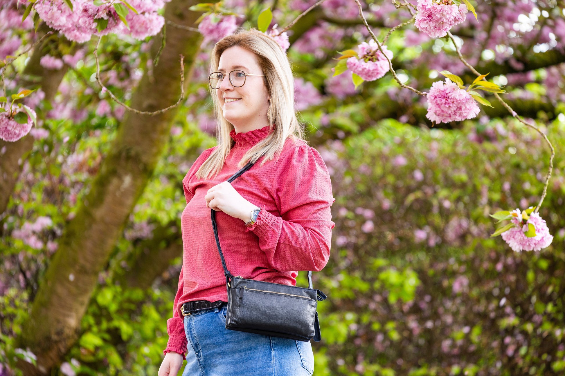 Leren Schoudertas Zwart José - Lioné - Lioné