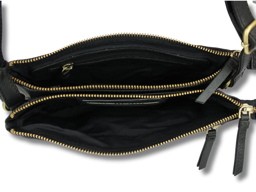 Leren Schoudertas Zwart José - Lioné - Lioné