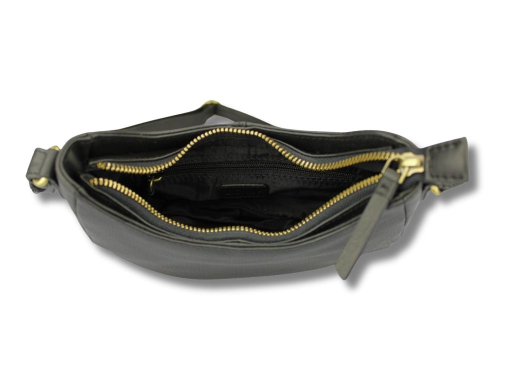 Leren Schoudertas Zwart Julie - Lioné - Lioné