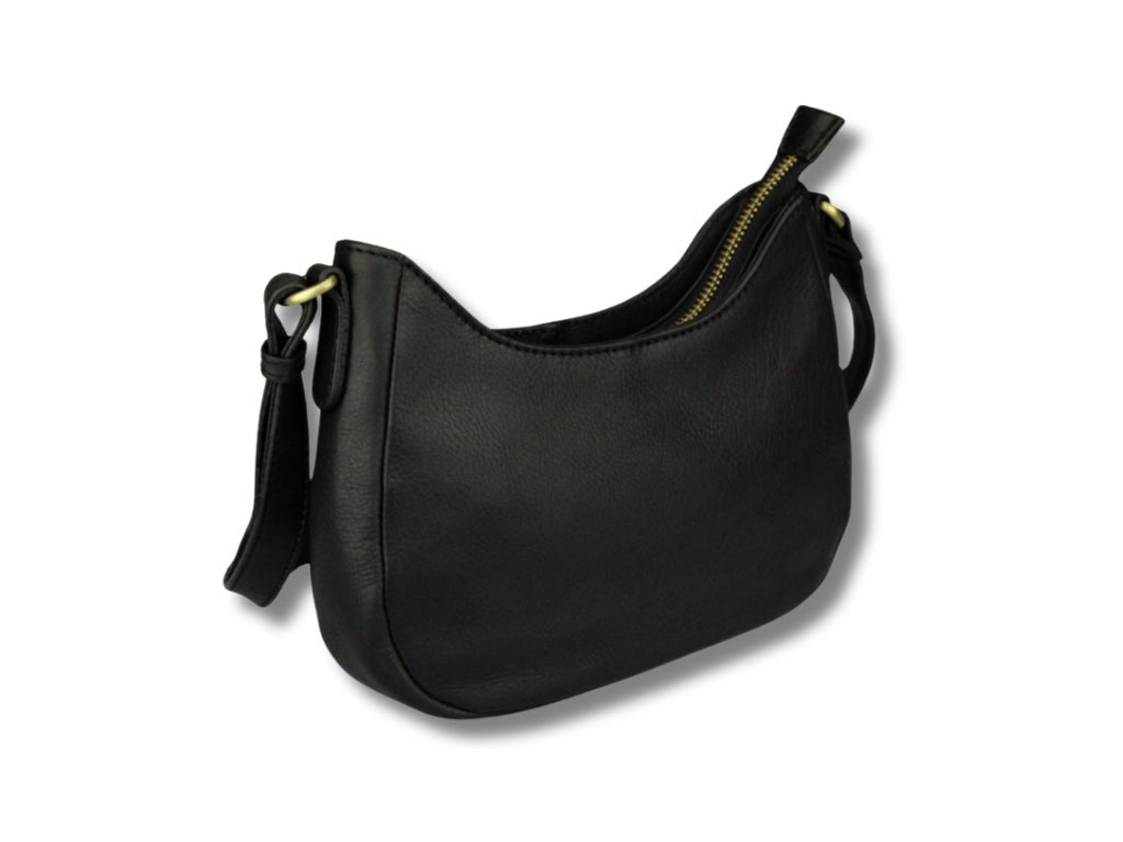 Leren Schoudertas Zwart Julie - Lioné - Lioné