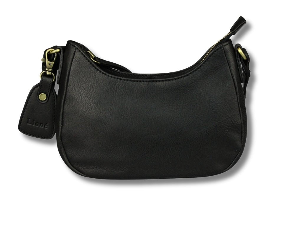 Leren Schoudertas Zwart Julie - Lioné - Lioné