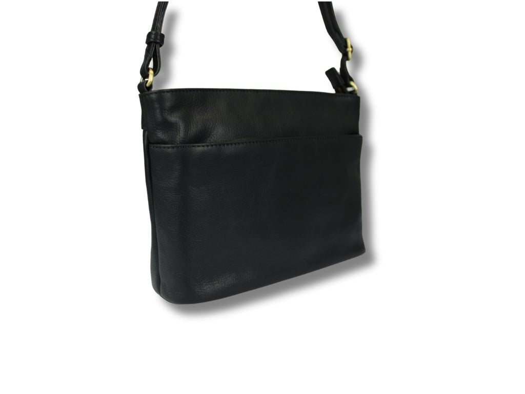 Leren Schoudertas Zwart Liza - Lioné - Lioné