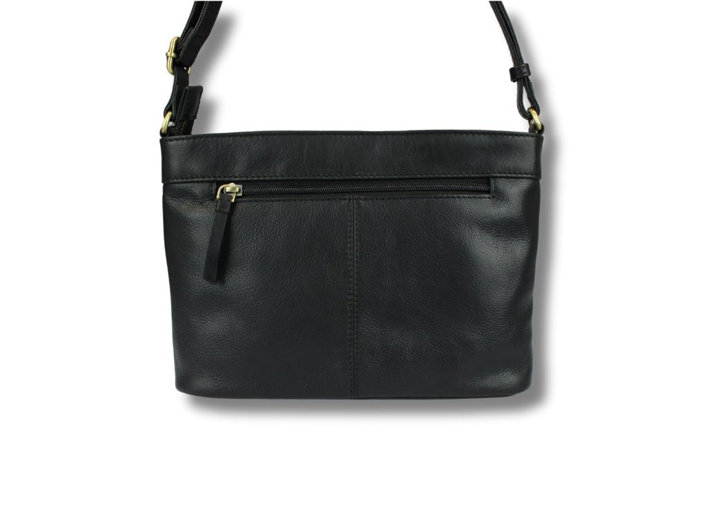 Leren Schoudertas Zwart Liza - Lioné - Lioné