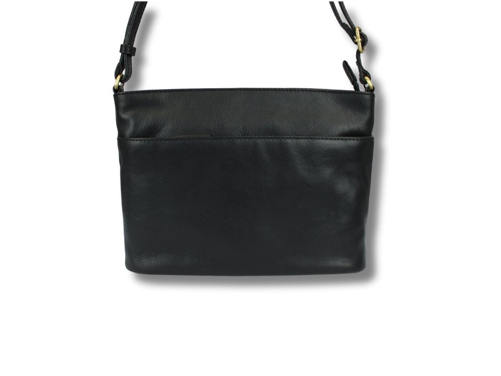 Leren Schoudertas Zwart Liza - Lioné - Lioné