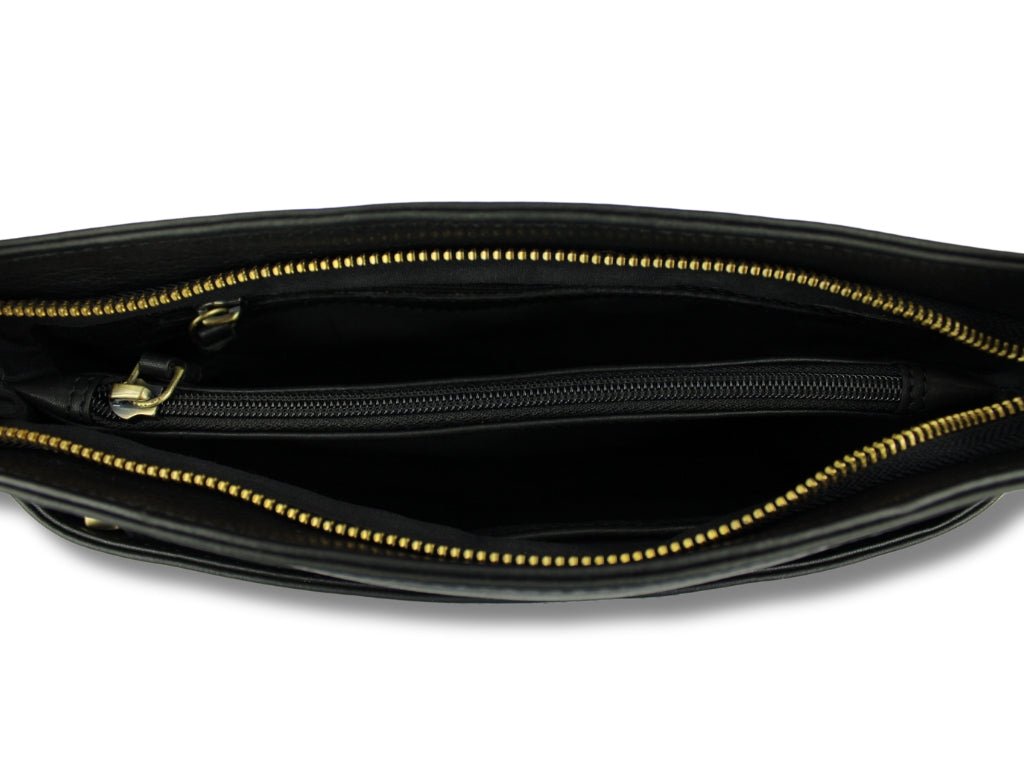 Leren Schoudertas Zwart Liza - Lioné - Lioné