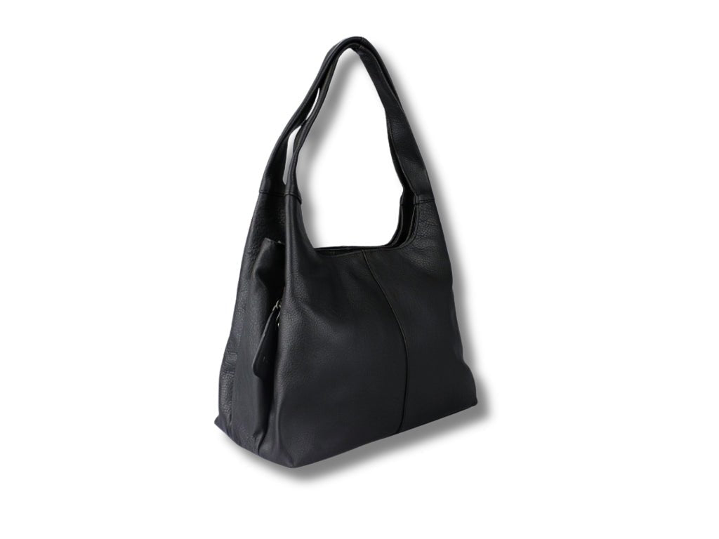 Leren Schoudertas Zwart Manon - Lioné - Lioné