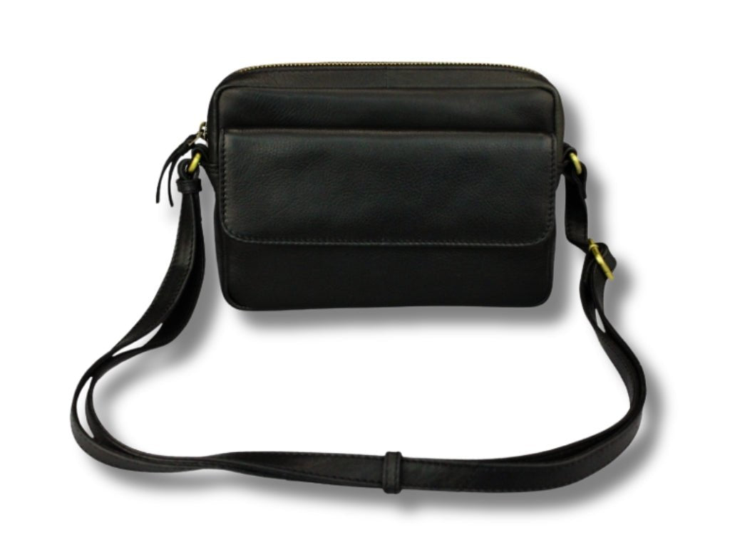 Leren Schoudertas Zwart Sara - Lioné - Lioné