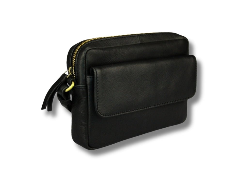 Leren Schoudertas Zwart Sara - Lioné - Lioné