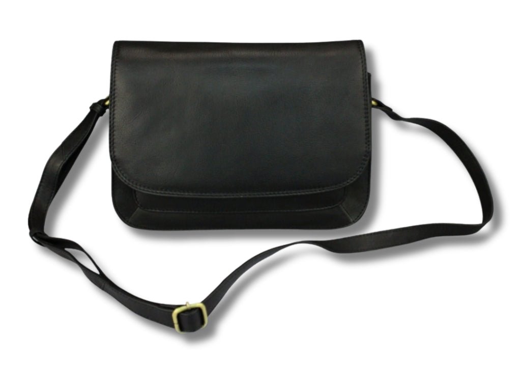 Leren Schoudertas Zwart Suzie - Lioné - Lioné