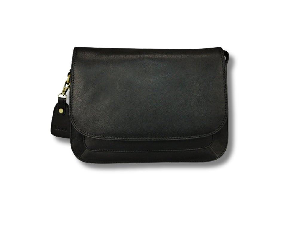 Leren Schoudertas Zwart Suzie - Lioné - Lioné