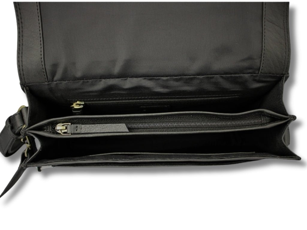 Leren Schoudertas Zwart Suzie - Lioné - Lioné