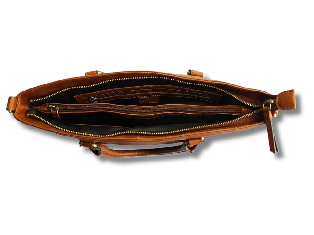 Leren Shopper Cognac Charlotte - Lioné - Lioné