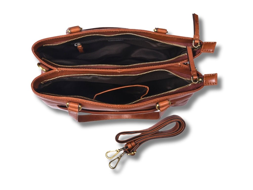 Leren Shopper Cognac Maria - Lioné - Lioné