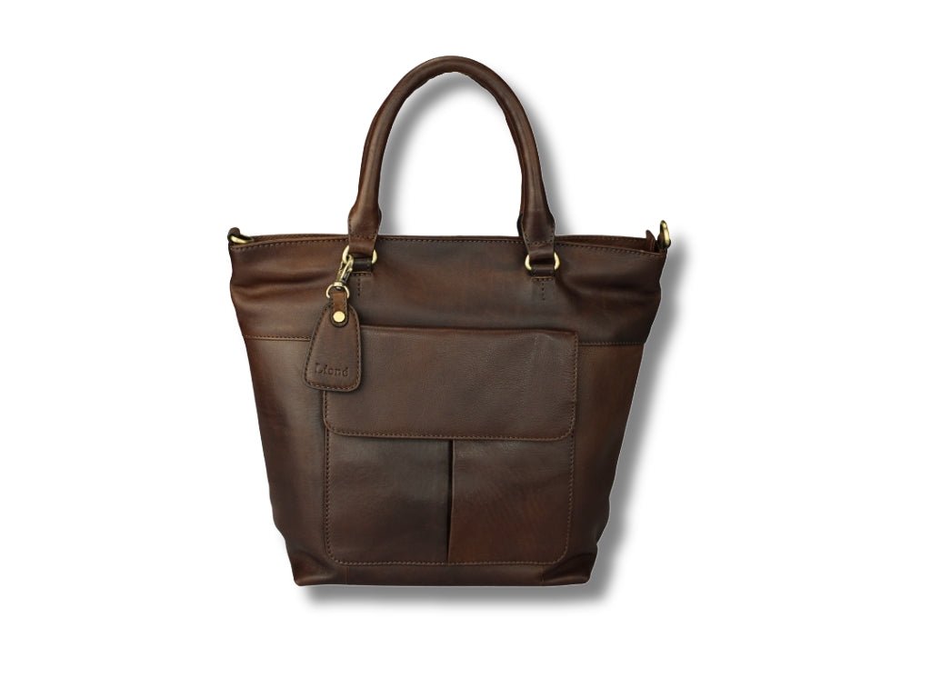 Leren Shopper Donker Bruin Charlotte - Lioné - Lioné