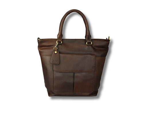 Leren Shopper Donker Bruin Charlotte - Lioné - Lioné