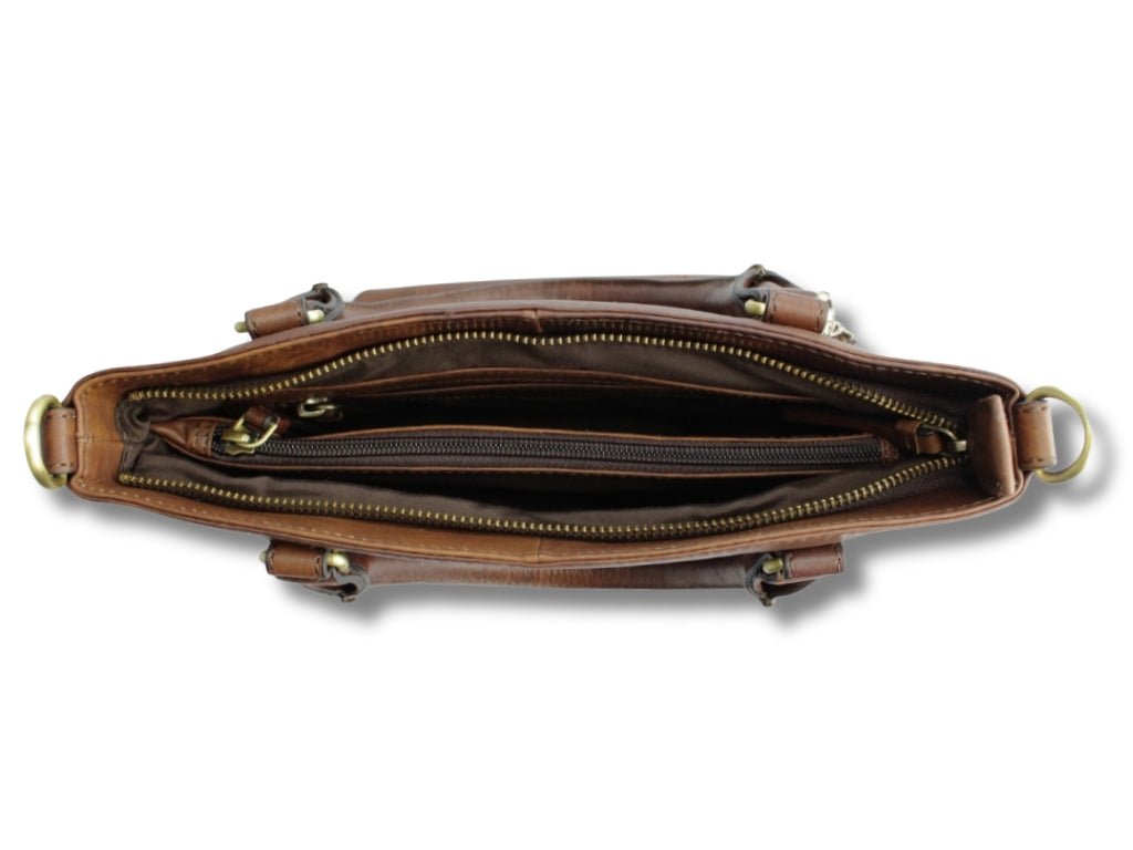 Leren Shopper Donker Bruin Donna - Lioné - Lioné