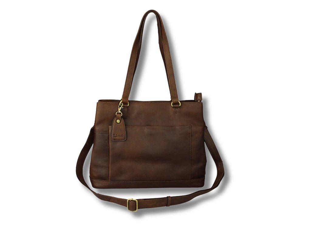 Leren Shopper Donker Bruin Maria - Lioné - Lioné