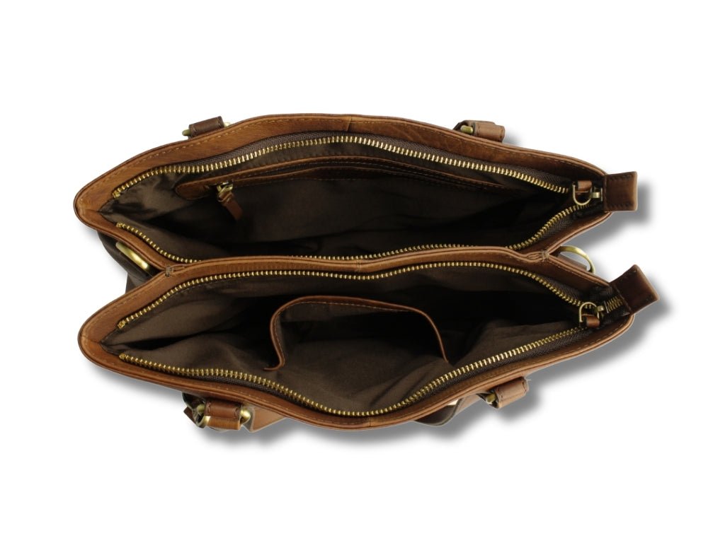 Leren Shopper Donker Bruin Maria - Lioné - Lioné