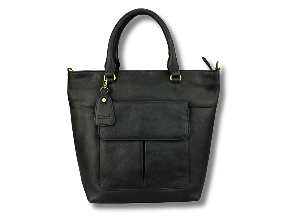 Leren Shopper Zwart Charlotte - Lioné - Lioné