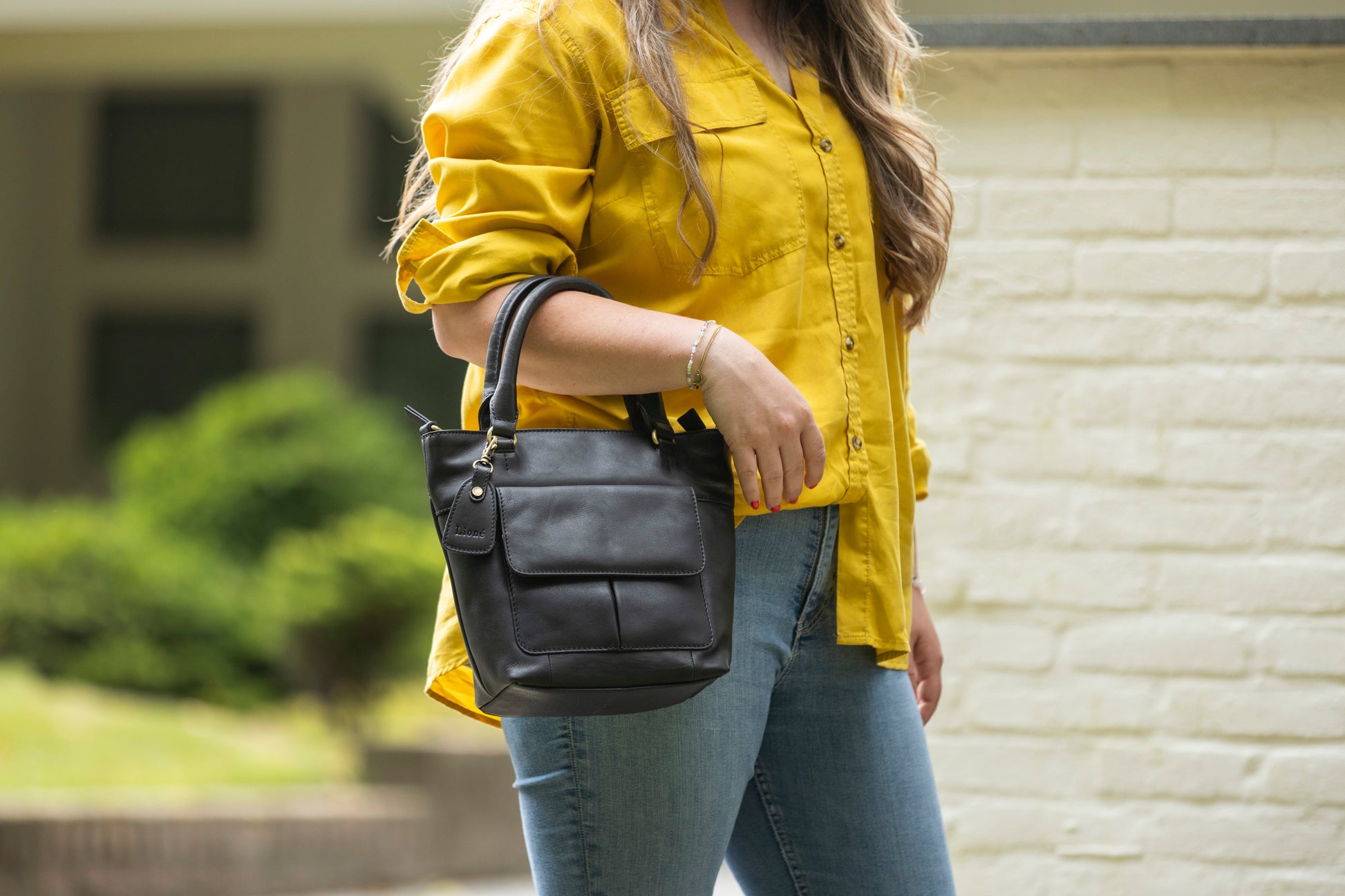 Leren Shopper Zwart Donna - Lioné - Lioné