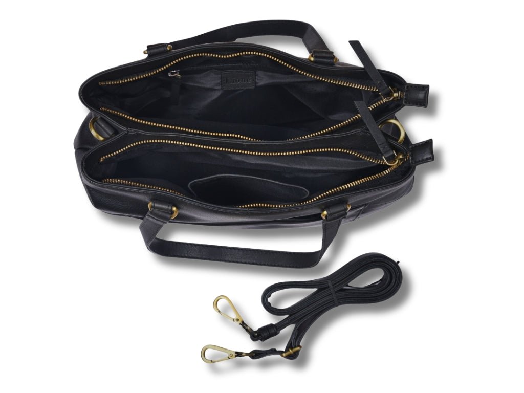 Leren Shopper Zwart Maria - Lioné - Lioné