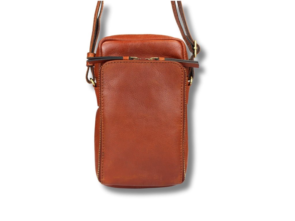 Leren Telefoontasje Cognac Beau - Lioné - Lioné