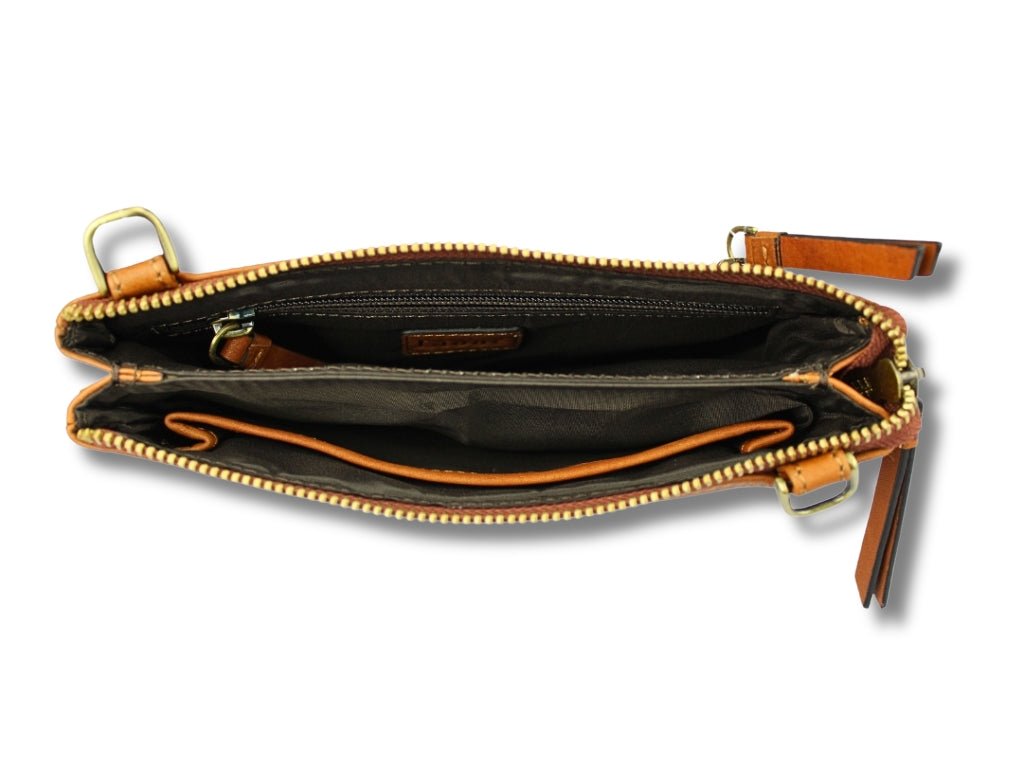 Leren Telefoontasje Cognac Evie - Lioné - Lioné