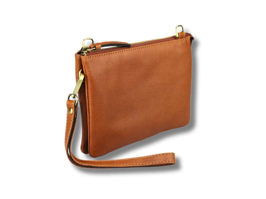 Leren Telefoontasje Cognac Evie - Lioné - Lioné