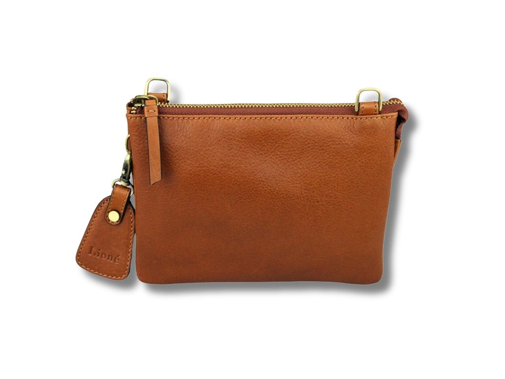 Leren Telefoontasje Cognac Evie - Lioné - Lioné