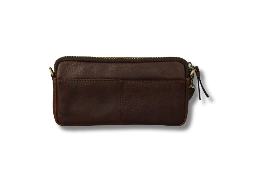 Leren Telefoontasje Donker Bruin Molly - Lioné - Lioné