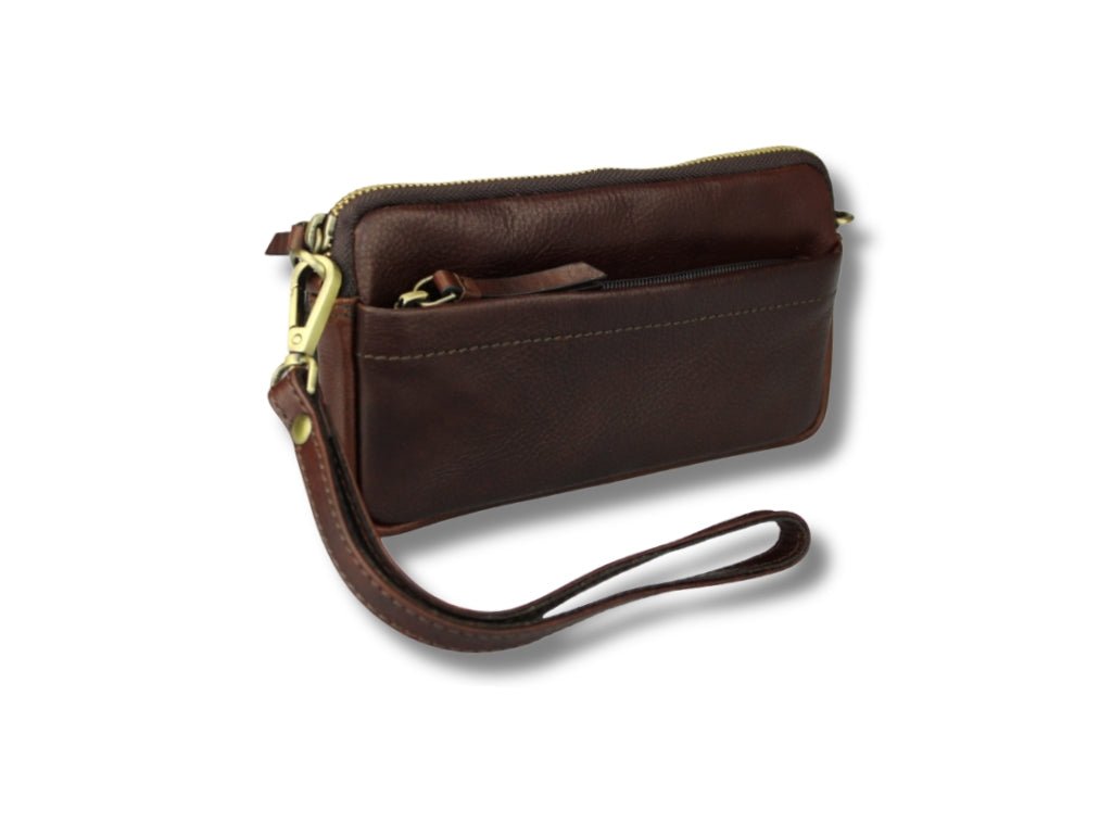 Leren Telefoontasje Donker Bruin Molly - Lioné - Lioné