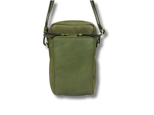 Leren Telefoontasje Olijf Beau - Lioné - Lioné