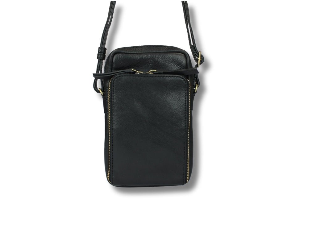 Leren Telefoontasje Zwart Beau - Lioné - Lioné