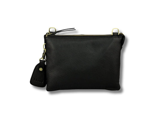 Leren Telefoontasje Zwart Evie - Lioné - Lioné