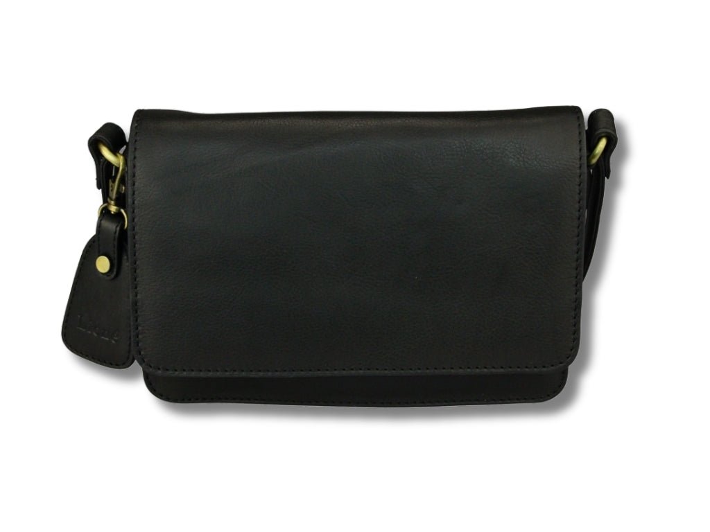 Zwarte Leren Schoudertas Dames – Alice | Just Lioné - Lioné - Lioné