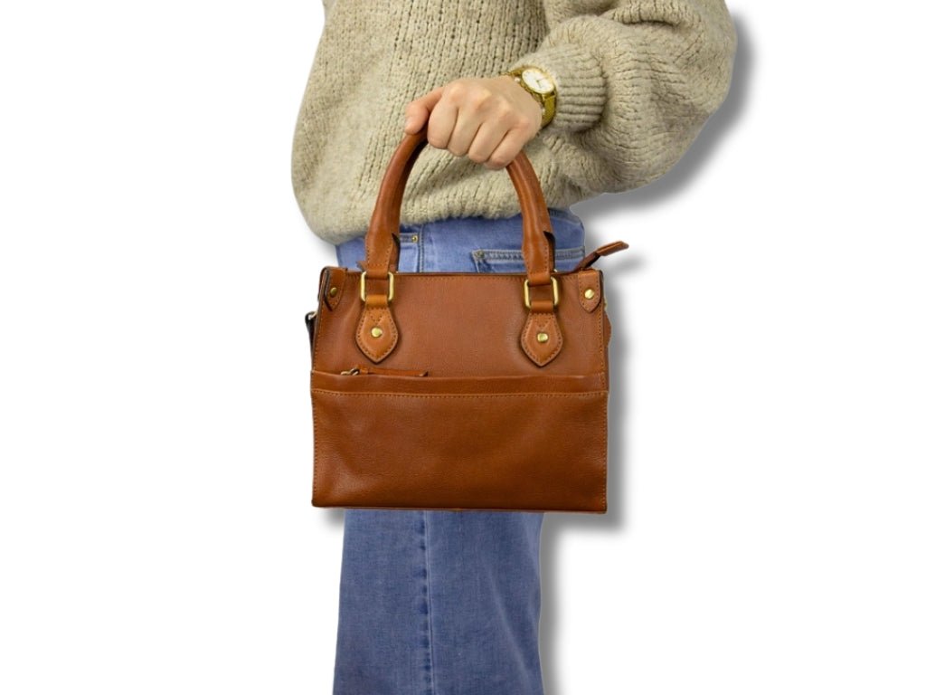 Leren Handtas Cognac Marloes - Lioné - Lioné